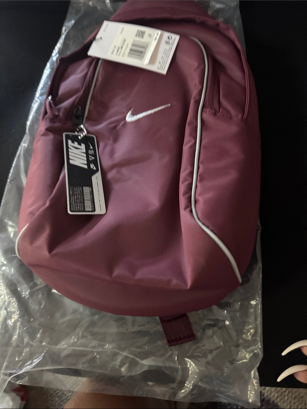 Nike Maroon Swing Pack with Reflective Trim